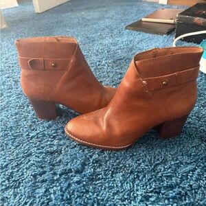 Brown Leather Ankle Boots